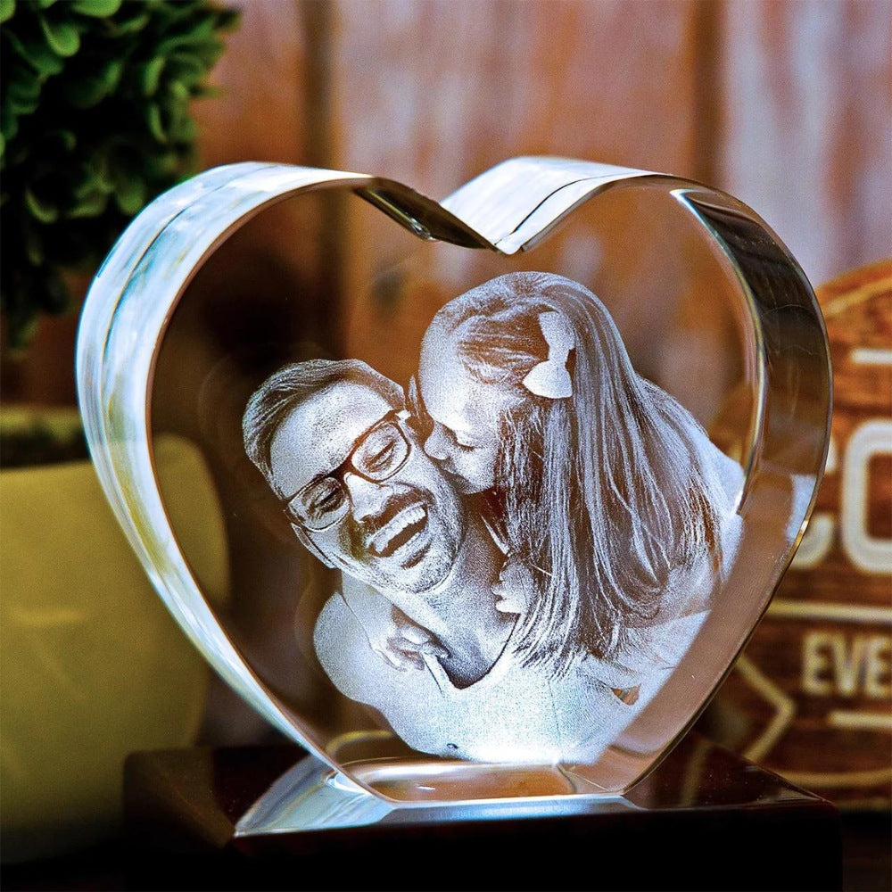 3D Photo Crystal | Heart