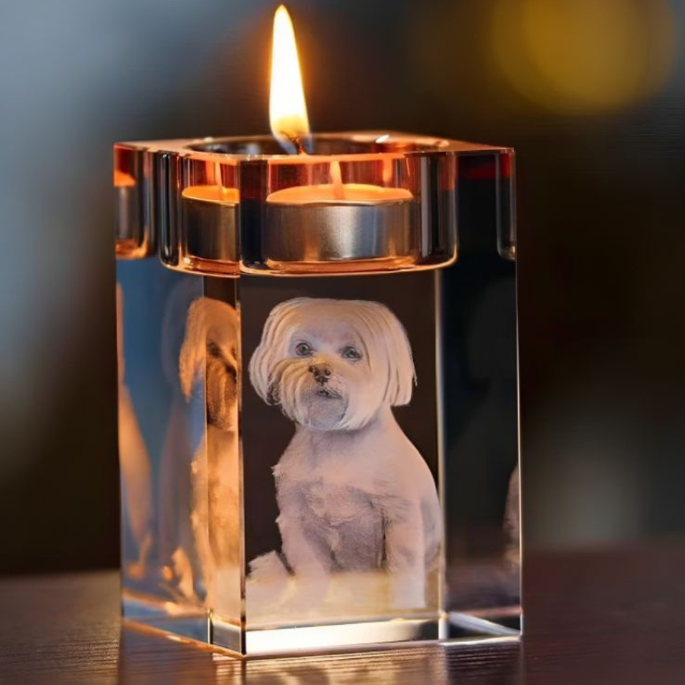 Photo crystal | Personal candle holder